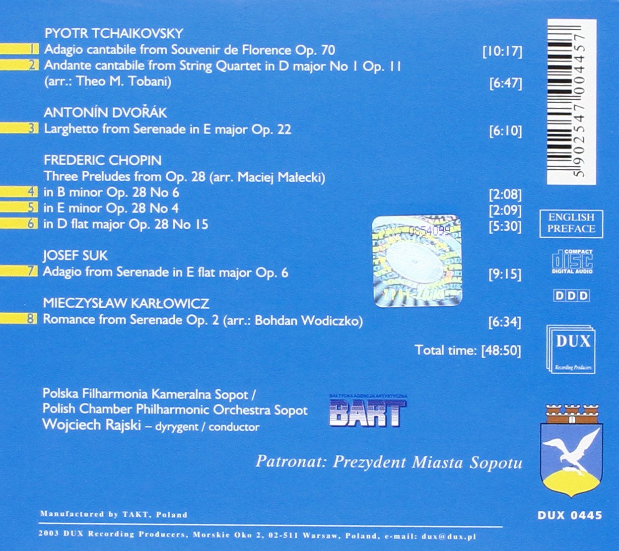 Adagio Cantabile from Souvenir de Florence Op 70
