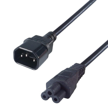 15Cm Mains Power Adapter C14 Plug To C5(Cloverleaf)Socket