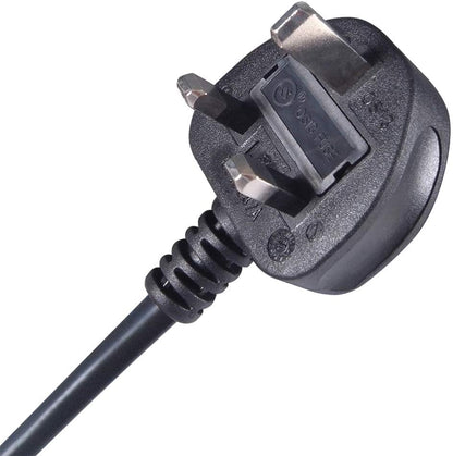 2M Uk Mains Power Cable Uk Plug To C5(Cloverleaf) Socket