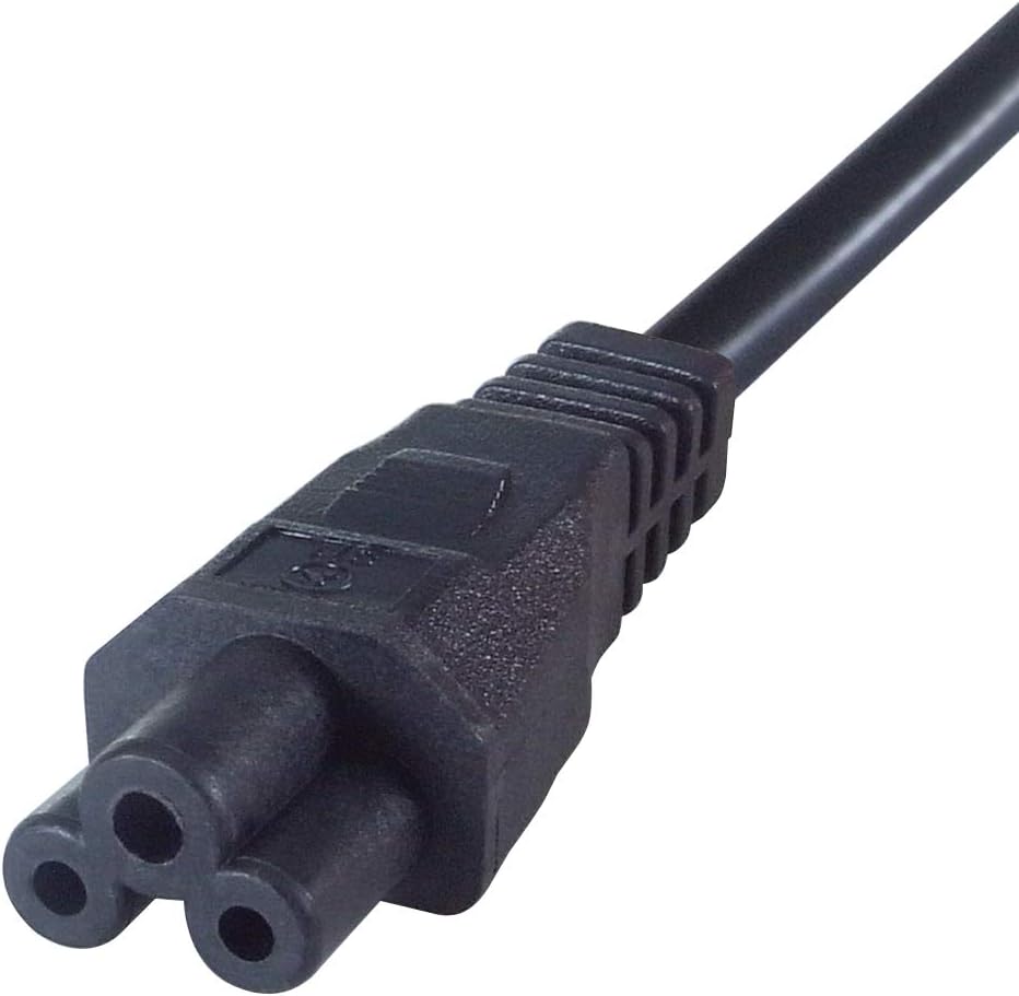 2M Uk Mains Power Cable Uk Plug To C5(Cloverleaf) Socket