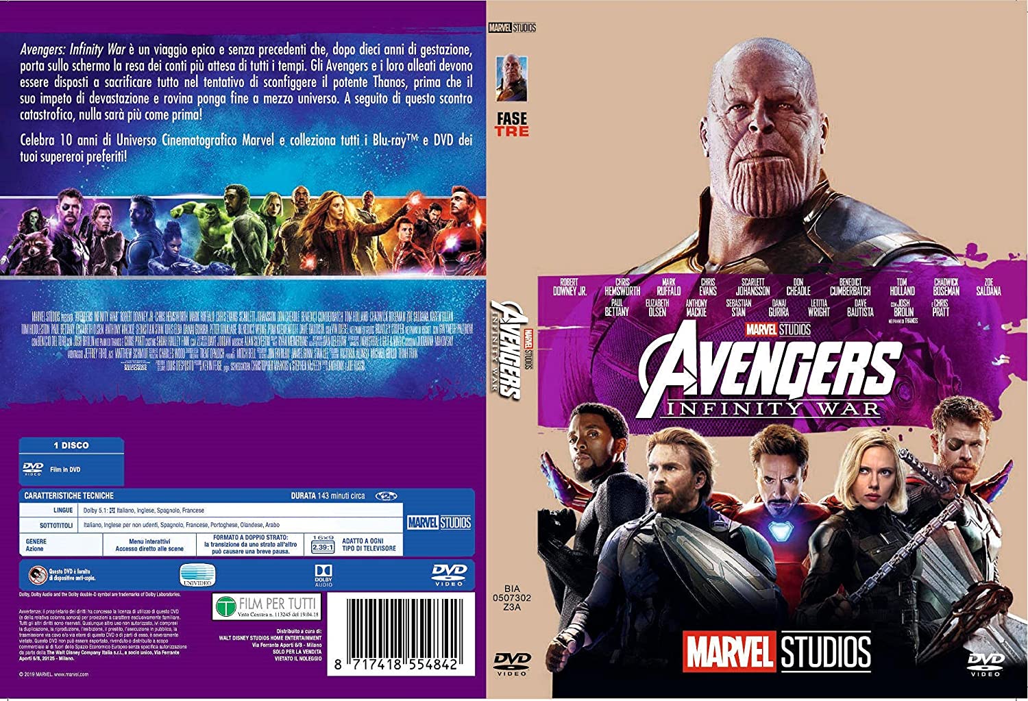 Avengers Infinity - 10° Anniversario