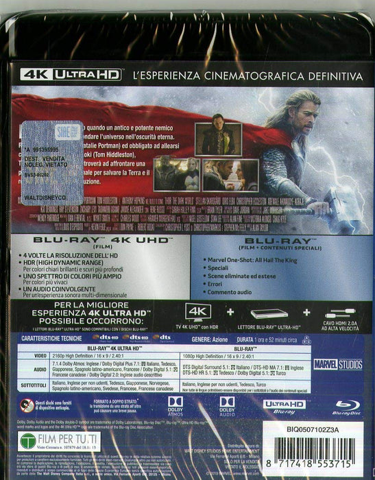 Thor The Dark World 4K Ultra-HD (2 Blu-Ray)