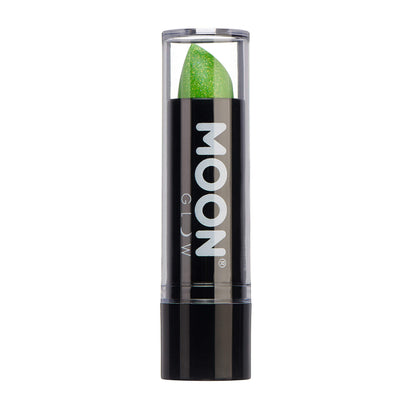 Smiffys Moon Glow - Neon UV Glitter Lipstick, Green