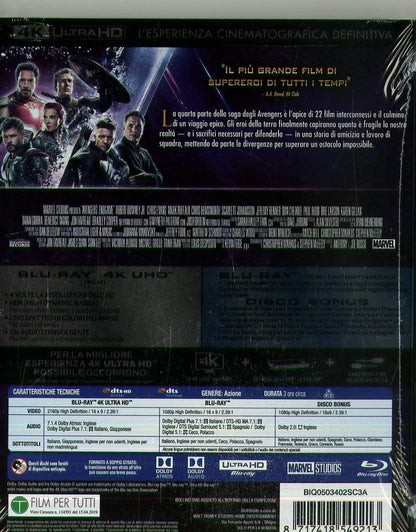 Avengers - Endgame (4k+Br+Disco Bonus)