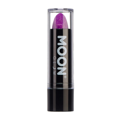 Smiffys Moon Glow - Neon UV Glitter Lipstick, Purple