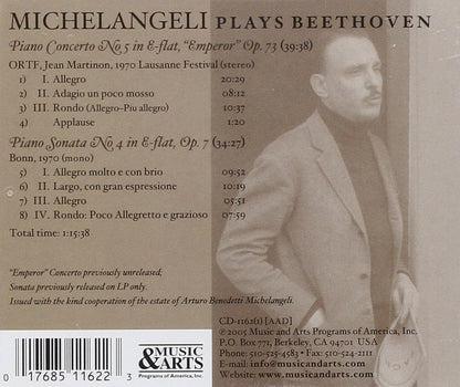 Michelangeli Plays Beethoven - Piano Concerto, Piano Sonata
