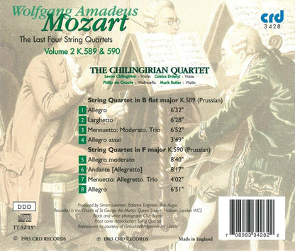 Wolfgang Amadeus Mozart: The Last Four String Quartets - Volume 2