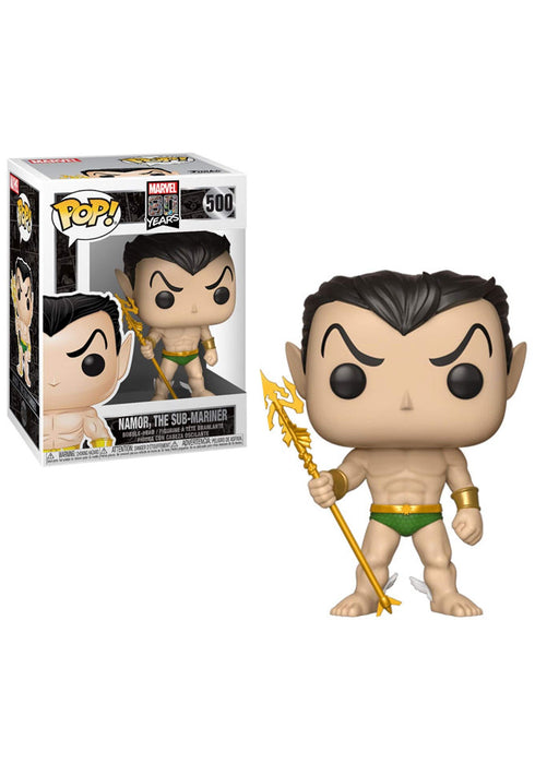 Funko Pop! Bobble: Marvel: 80th - First Appearance - Namor - Marvel Comics - Collectable Vinyl Figure - Gift Idea - Official Merchandise - Toys for Kids & Adults - Comic Books Fans