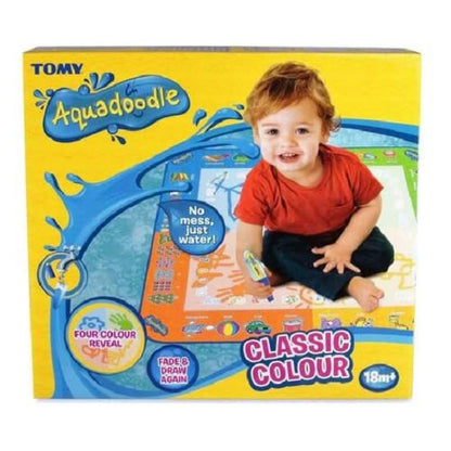 Aquadoodle Classic Large Water Doodle Mat, Official TOMY No Mess Colouring and Drawing Game, Suitable for Toddlers and Children From 18 Months+