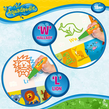 Aquadoodle Classic Large Water Doodle Mat, Official TOMY No Mess Colouring and Drawing Game, Suitable for Toddlers and Children From 18 Months+