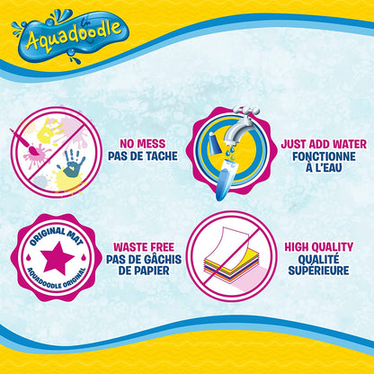 Aquadoodle Classic Large Water Doodle Mat, Official TOMY No Mess Colouring and Drawing Game, Suitable for Toddlers and Children From 18 Months+