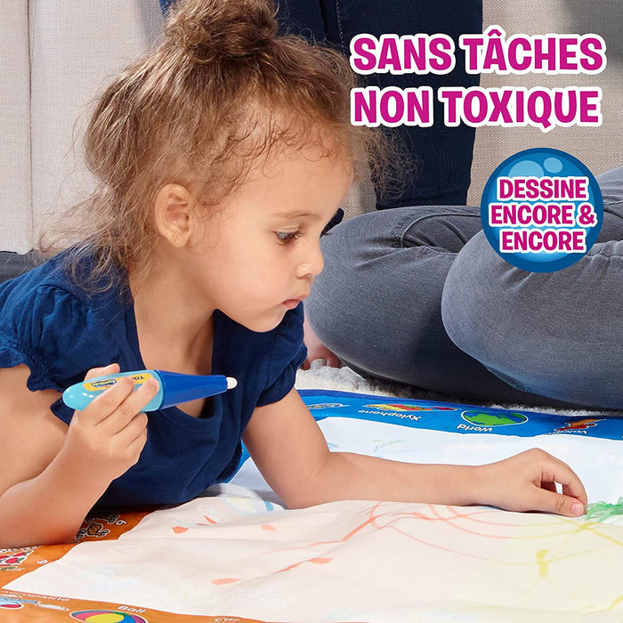 Aquadoodle Classic Large Water Doodle Mat, Official TOMY No Mess Colouring and Drawing Game, Suitable for Toddlers and Children From 18 Months+