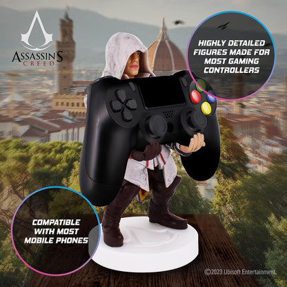 Cable Guys - Assassins Creed Ezio Gaming Accessories Holder & Phone Holder for Most Controller (Xbox, Play Station, Nintendo Switch) & Phone