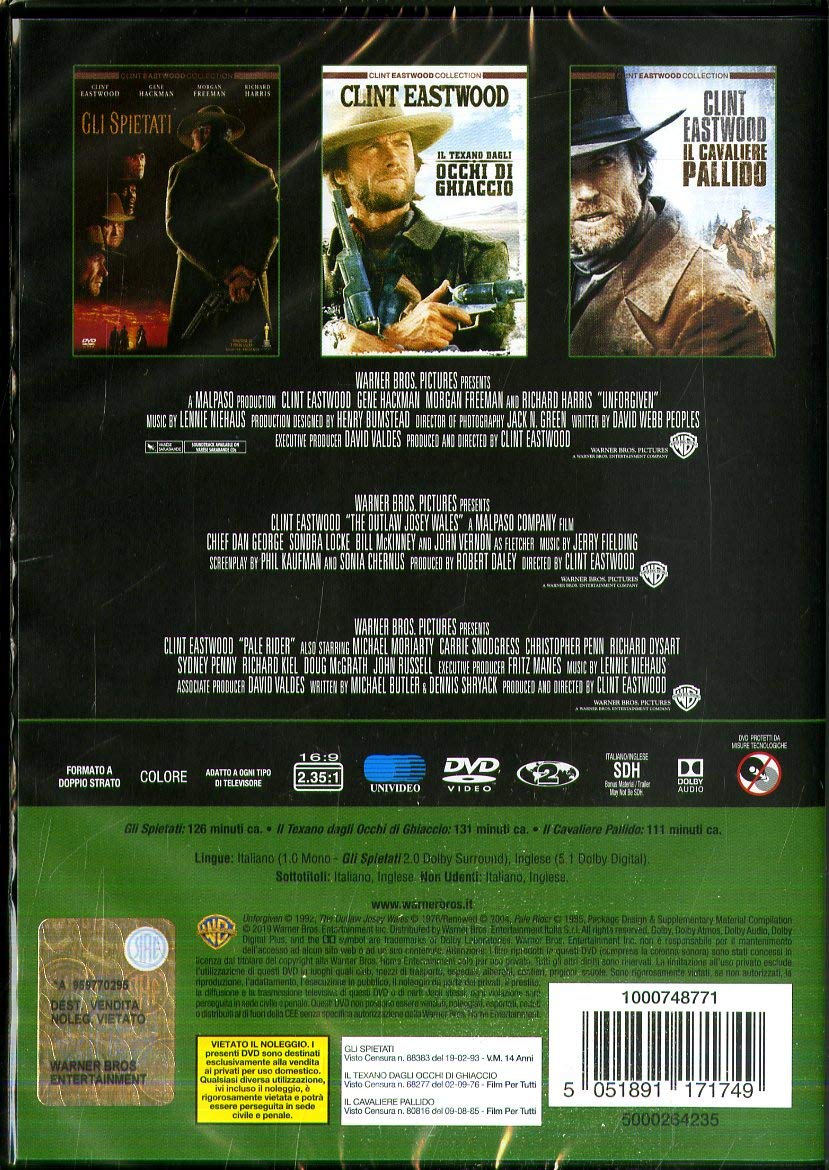 Clint Eastwood Western Movies Collec. (Box 3 Dv)