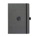 Dingbats - Wildlife Dotted Extra Large Notebook, Grey Elephant, A4 - Hardcover Notebook - PU Leather - Perforated, Cream 100gsm Ink-Proof Paper - Includes Elastic Closure, Pen Holder & Bookmark