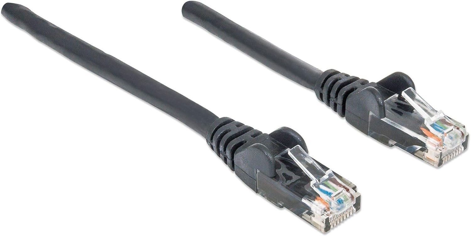 INTELLINET PATCHKABEL RJ45 U/UTP CAT6 1.00M HEBELSCHUTZ SCHW
