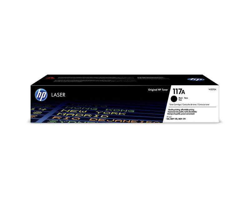 HP W2070A 117A Original Laser Toner Cartridge, Black, Single Pack, Standard