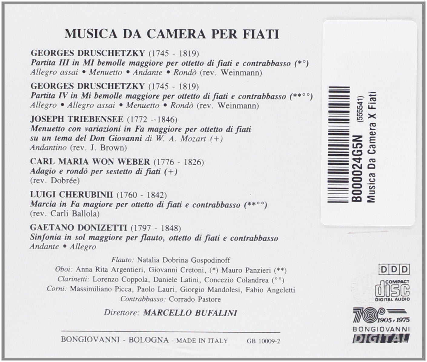 Musica Fer Camera Per Fiati