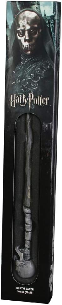 The Noble Collection - Death Eater Skull Wand In A Standard Windowed Box - 14in (35cm) Wizarding World Wand - Harry Potter Film Set Movie Props Wands