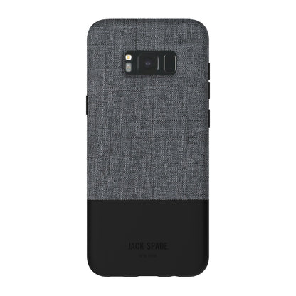 Jack Spade Color-Block Case for Samsung Galaxy S8 Plus - Tech Oxford Grey/Black Galaxy S8 Plus Grey/Black