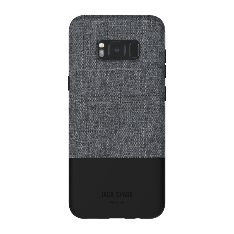 Jack Spade Color-Block Case for Samsung Galaxy S8 Plus - Tech Oxford Grey/Black Galaxy S8 Plus Grey/Black