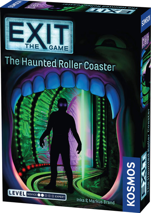 Thames & Kosmos - EXIT: The Haunted Roller Coaster - Level: 2/5 - Unique Escape Room Game - 1-4 Players - Puzzle Solving Strategy Board Games for Adults & Kids, Ages 10+ - 697907