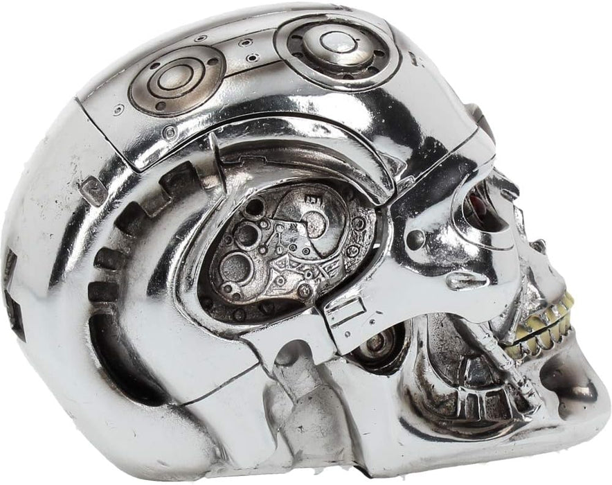 Terminator Nemesis Now T Caja de Resina (18 cm), Color Plateado