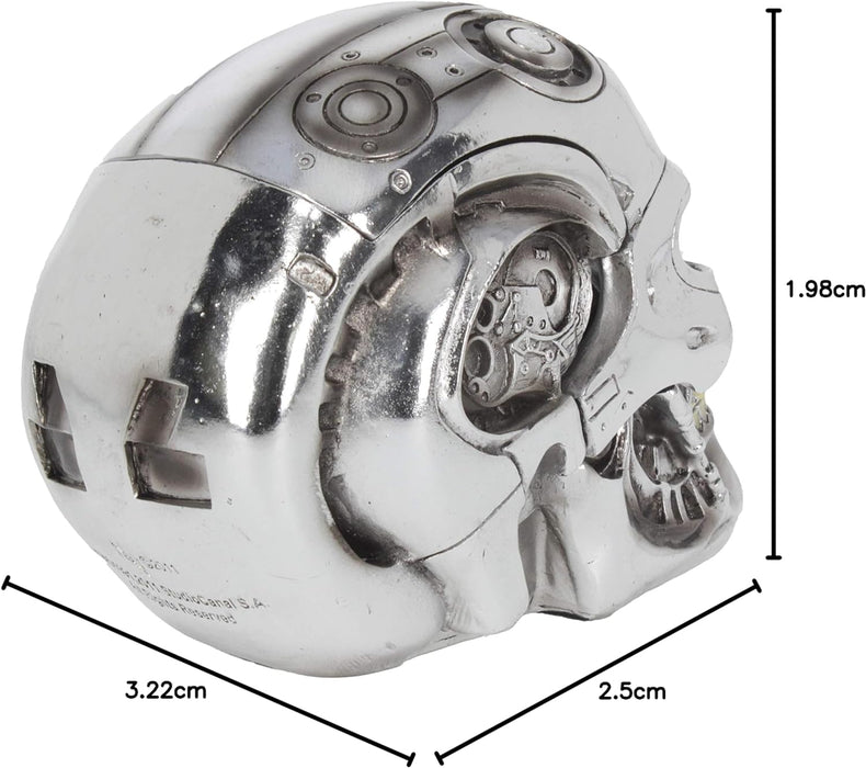 Terminator Nemesis Now T Caja de Resina (18 cm), Color Plateado