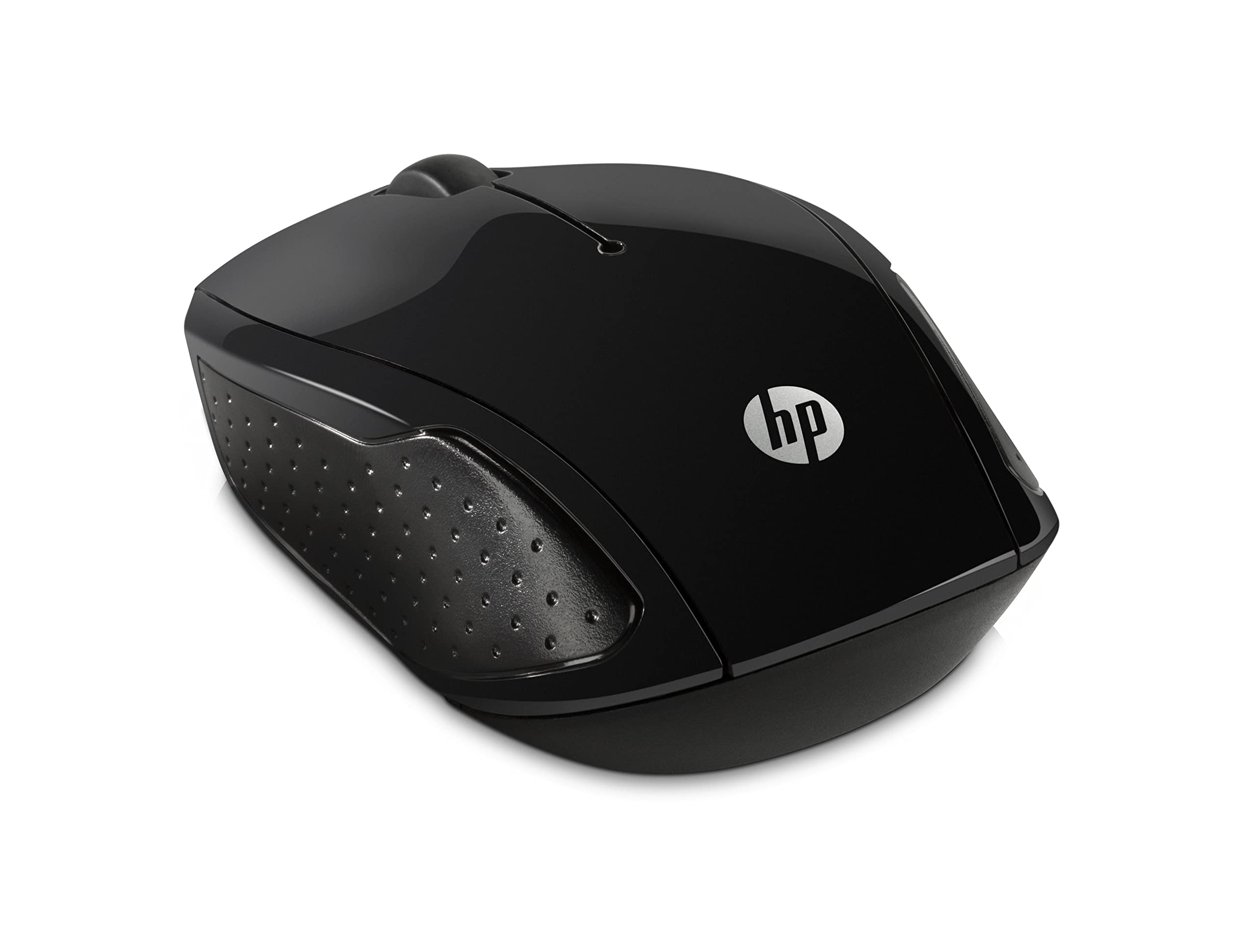 HP 200 Black 2.4 GHz USB Wireless Mouse with Red LED 1000 DPI Optical Sensor, Up to 12 Months Battery Life