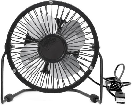 Kikkerland US143-BK USB Desk Fan -Black