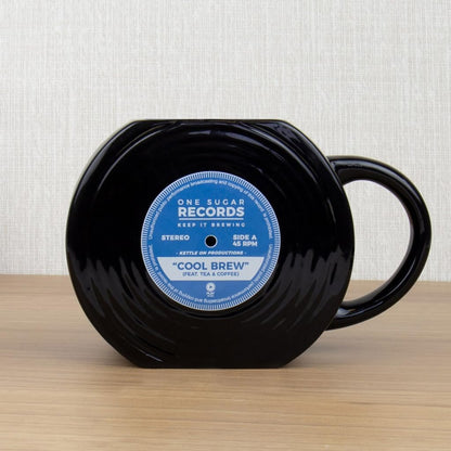 Gift Republic Vinyl Record Shaped Mug Multi , GR452014,450 milliliters