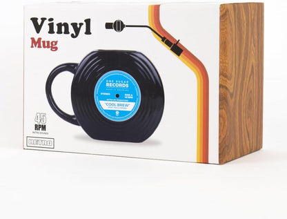 Gift Republic Vinyl Record Shaped Mug Multi , GR452014,450 milliliters