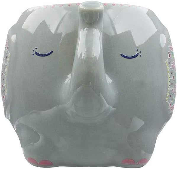 Mandala Elephant Grey Tea or Coffee Mug