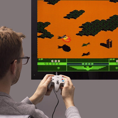 Orb Gaming Orb-Contrôleur Retro Arcade Blanc-y Compris 200x Jeux 8 Bits, Or-RETARC Does not apply Controller White – Including 200 x 8 Games, One Size