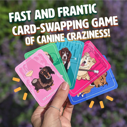 Ginger Fox Canine Chaos Card Swapping Game - Reclama tu Camino a la Victoria coleccionando Personajes de celebridades caninas Locos