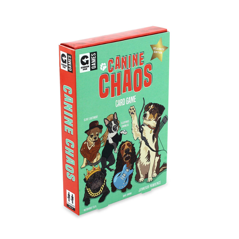 Ginger Fox Canine Chaos Card Swapping Game - Reclama tu Camino a la Victoria coleccionando Personajes de celebridades caninas Locos