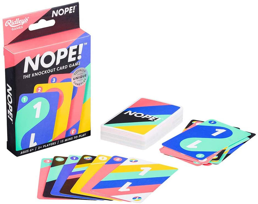 Ridley's GME020 Nope Card Game, for 6+ years to adult, Multicoloured