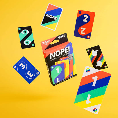 Ridley's GME020 Nope Card Game, for 6+ years to adult, Multicoloured