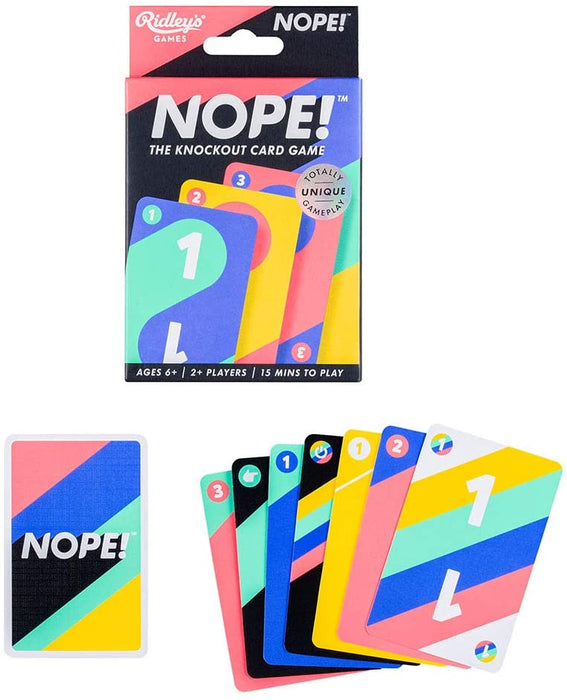 Ridley's GME020 Nope Card Game, for 6+ years to adult, Multicoloured