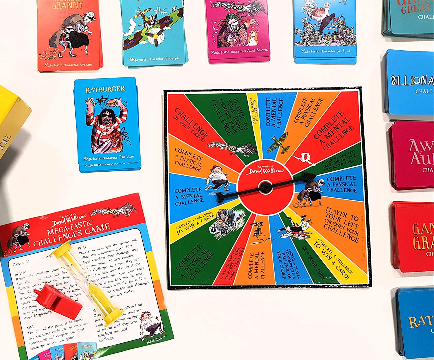 Lagoon Group David Walliams Megatastic Challenges & David Walliams Gangsta Granny's Cheat Card Game