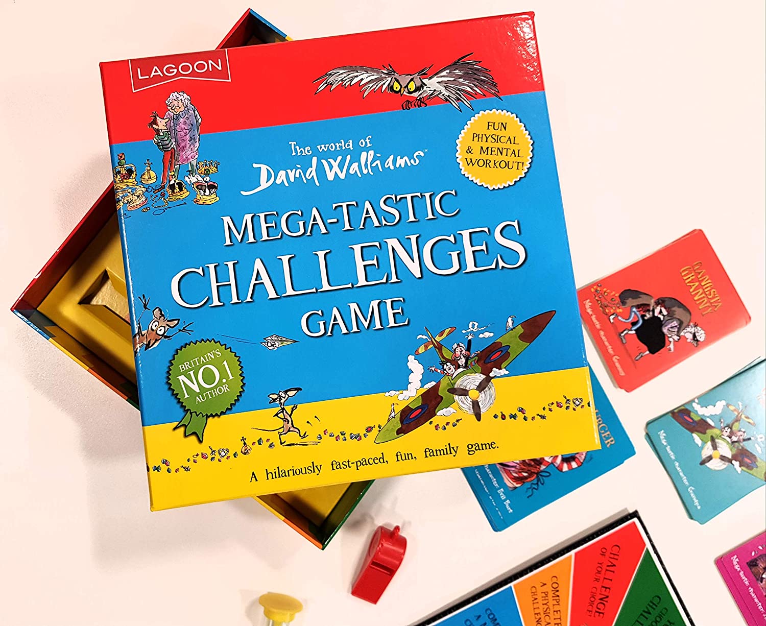 Lagoon Group David Walliams Megatastic Challenges & David Walliams Gangsta Granny's Cheat Card Game