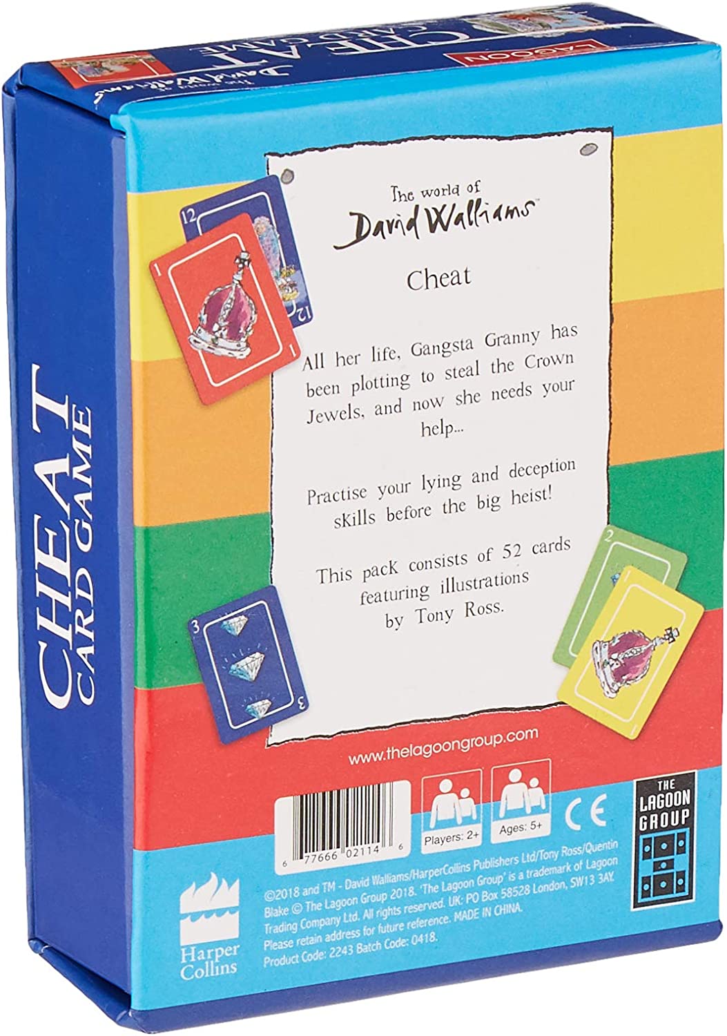 Lagoon Group David Walliams Megatastic Challenges & David Walliams Gangsta Granny's Cheat Card Game