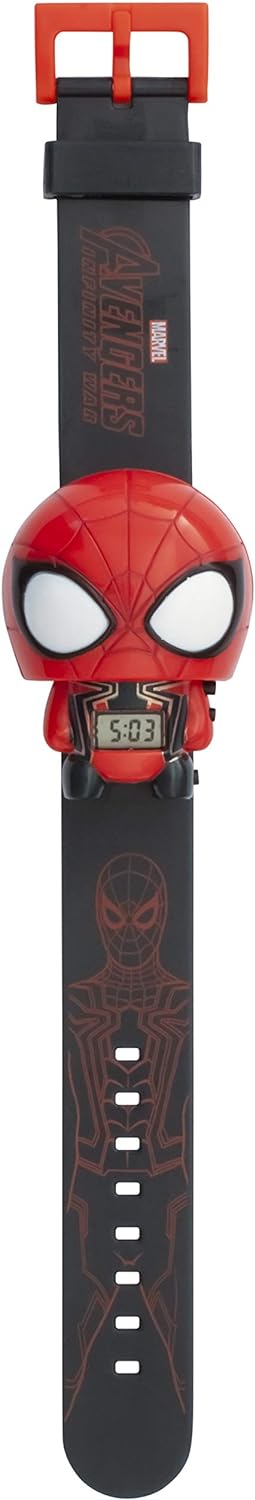 BulbBotz Marvel 2021869 Avengers: Infinity War Spider-Man Kids Light Up Watch | blue/red | plastic | digital | LCD display| boy girl | official