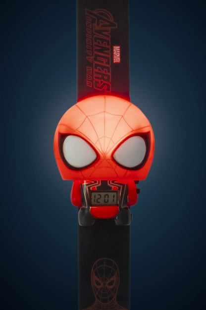 BulbBotz Marvel 2021869 Avengers: Infinity War Spider-Man Kids Light Up Watch | blue/red | plastic | digital | LCD display| boy girl | official