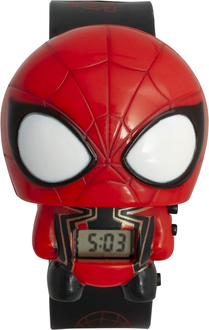 BulbBotz Marvel 2021869 Avengers: Infinity War Spider-Man Kids Light Up Watch | blue/red | plastic | digital | LCD display| boy girl | official