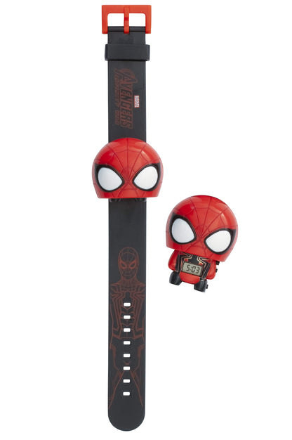 BulbBotz Marvel 2021869 Avengers: Infinity War Spider-Man Kids Light Up Watch | blue/red | plastic | digital | LCD display| boy girl | official