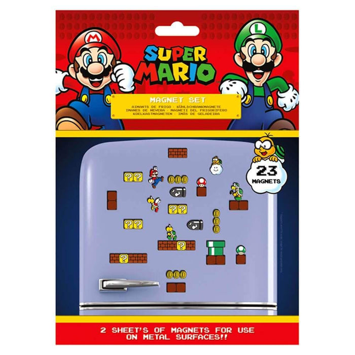 Super Mario Kit de 23 Magnets (Royaume Champignon