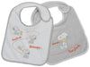 Snoopy 401154/1 Bibs Set of 2 Velcro Sponge with Embroidery