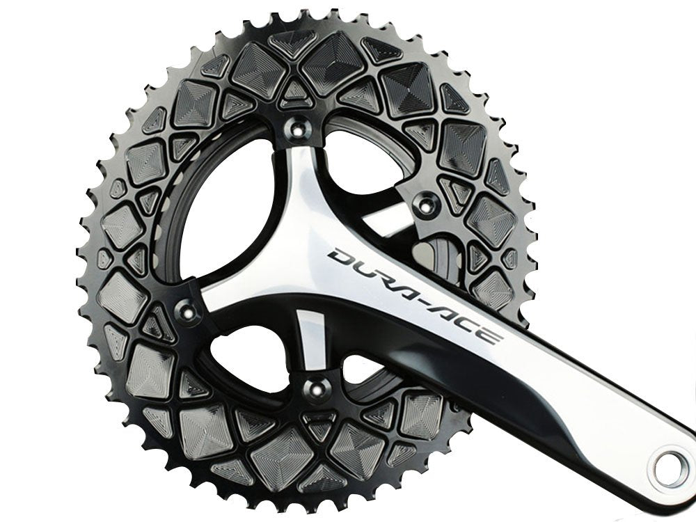 ABSOLUTE BLACK CHAINRING ABSOLUTEBLACK OVAL 110mm 52T 4B 2X BK by ABSOLUTE BLACK