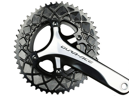 ABSOLUTE BLACK CHAINRING ABSOLUTEBLACK OVAL 110mm 52T 4B 2X BK by ABSOLUTE BLACK